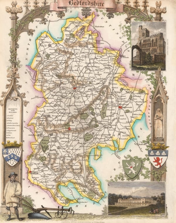 Thomas Moule, Bedfordshire, 1840 c.