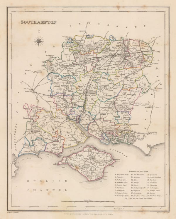 Samuel Lewis, Hampshire, 1848