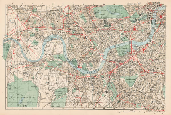 George W. Bacon, West and Southwest London, 1910 c