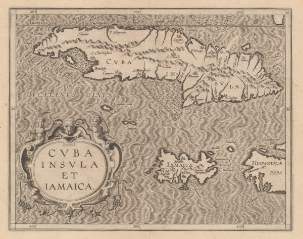 Cornelis Wytfliet, Cuba and Jamaica, 1611