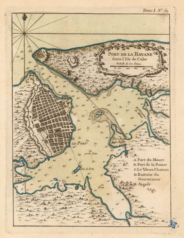 Jacques-Nicolas Bellin, Havana, Cuba, 1764