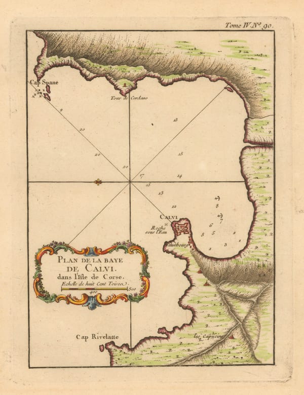Jacques-Nicolas Bellin, Calvi, Corsica, 1764