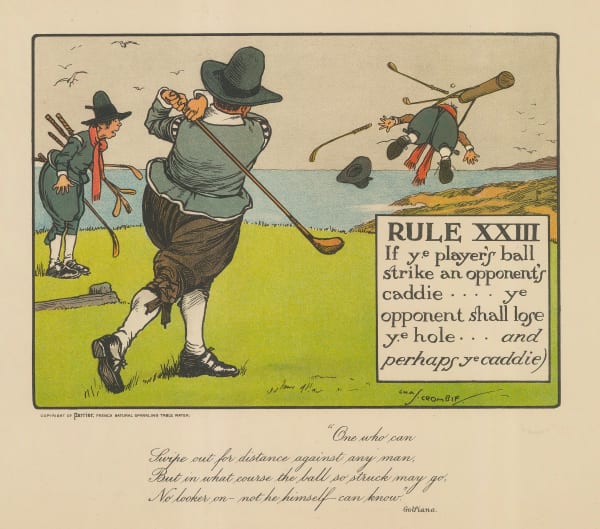 Charles Crombie, Golf - Cartoon, Rules of Golf, 1905