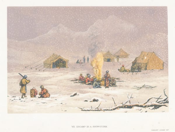 Nina Mazuchelli, Himalayas - Encampment in a Snow Storm, 1876