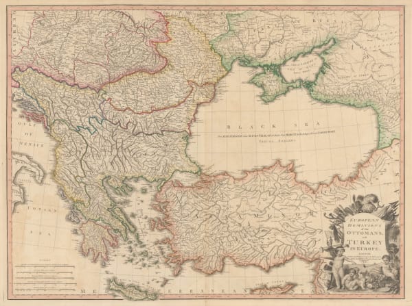 William Faden, European Dominions of the Ottomans or Turkey in Europe, 1795
