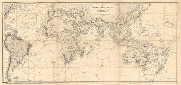 British Admiralty, Atlantic and Indian Oceans with the Western Portion of the Pacific Ocean, 1957