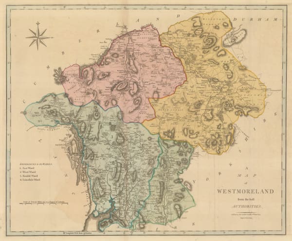 John Cary, Map of Westmoreland from the Best Authorities, 1805