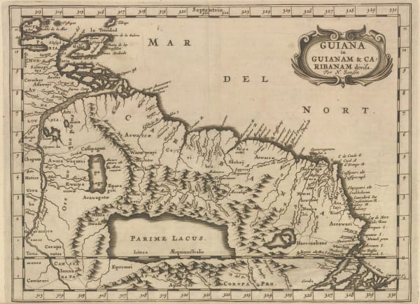 Nicolas Sanson, Guianas, 1679