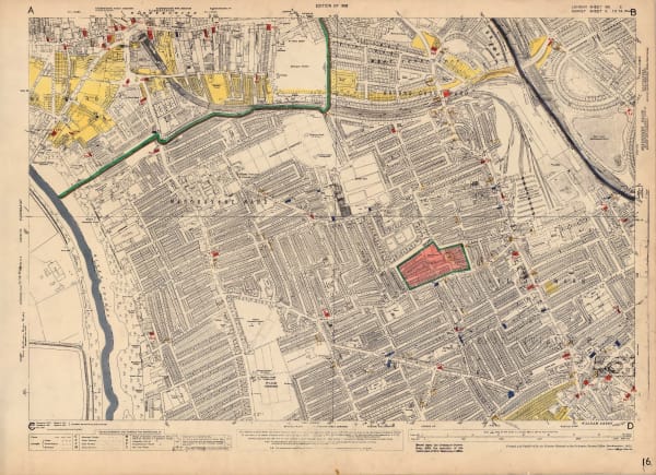 Ordnance Survey, Fulham, 1936 c.
