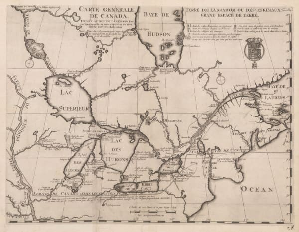Louis-Armand de Lahontan, Eastern Canada and the Great Lakes, 1705 c.