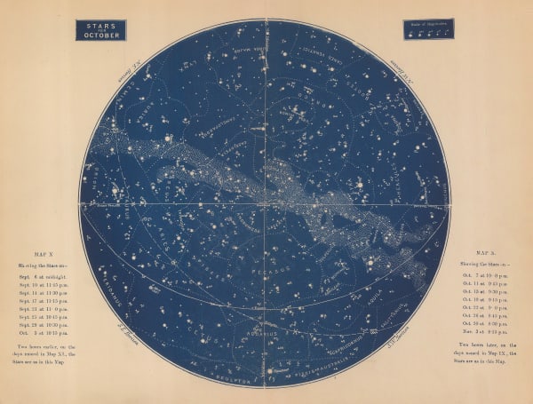 Richard Anthony Proctor, Stars for October - Map X, 1884