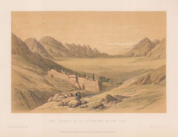 David Roberts, Holy Land - Mount Sinai, Convent of Saint Catherine, 1875 c.