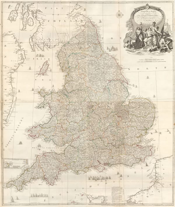 John Rocque, England and Wales, 1780 c.