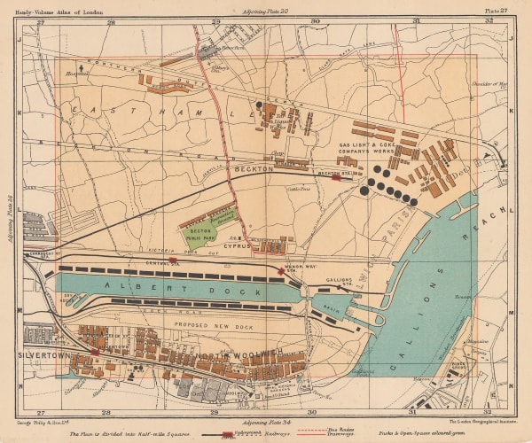 George Philip & Son Ltd., Beckton, Royal Docks & Silvertown, 1910 c.