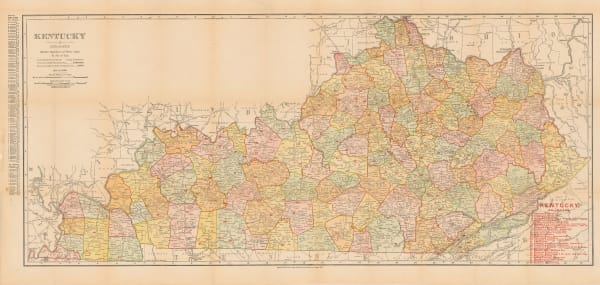Rand McNally, Kentucky, 1907