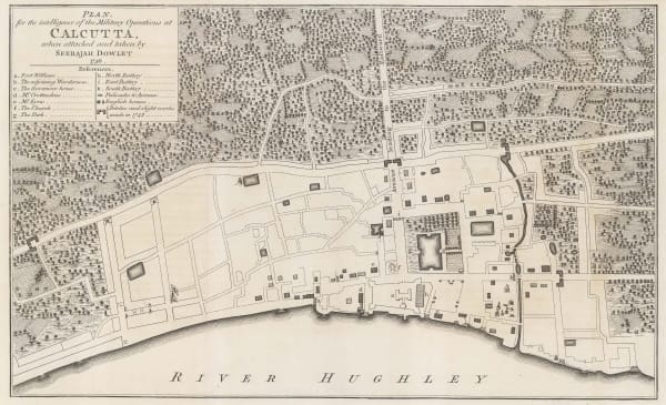 Robert Orme, Military Intelligence plan of Kolkata (Calcutta) , 1778