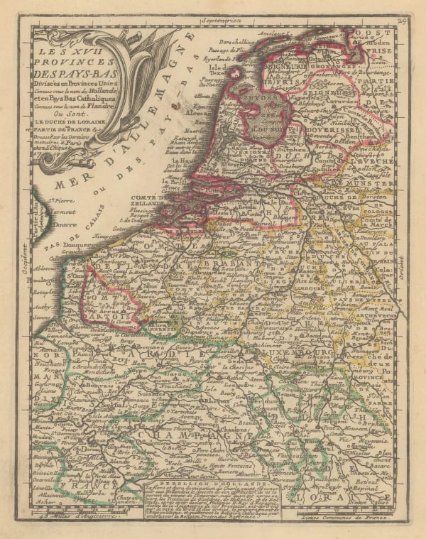 Jacques Chiquet, Netherlands, Belgium & Luxembourg, 1719