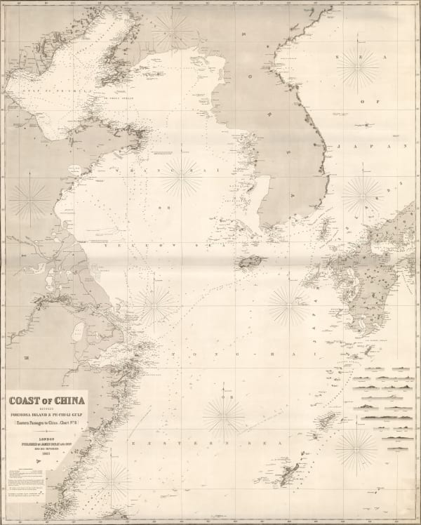 James Imray, Coast of China between Formosa Island and Pe-Chi--Li Gulf. (Eastern Passages to China. Chart No.8), 1863