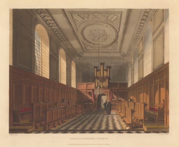 Rudolph Ackermann, Cambridge University - Emanuel College, 1815