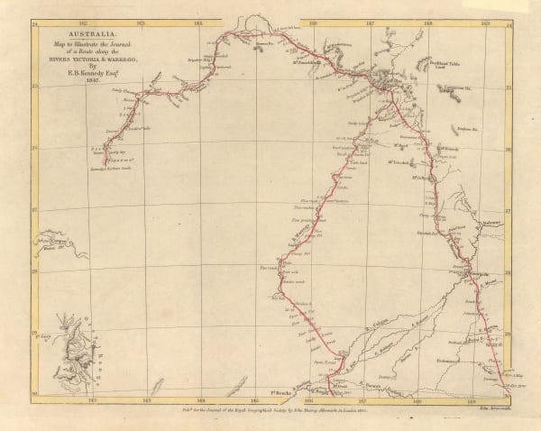 Royal Geographical Society (RGS), Course of the Maranoa, Victoria (Barcoo), and Warrego Rivers, 1852