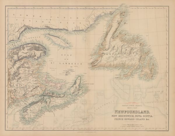 Archibald Fullarton, Newfoundland, New Brunswick, Nova Scotia, Prince Edward Island, 1860 c.