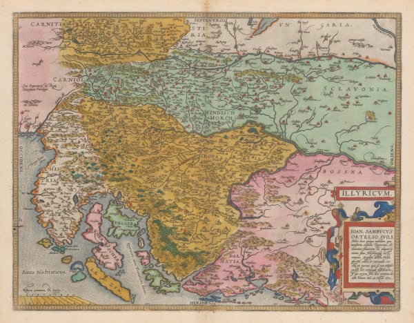 Abraham Ortelius, Illyricum, 1598