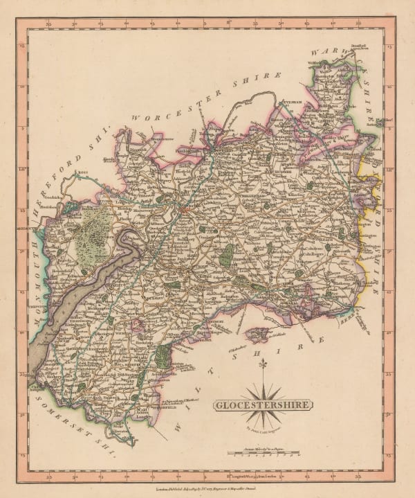 John Cary, Glocestershire, 1809