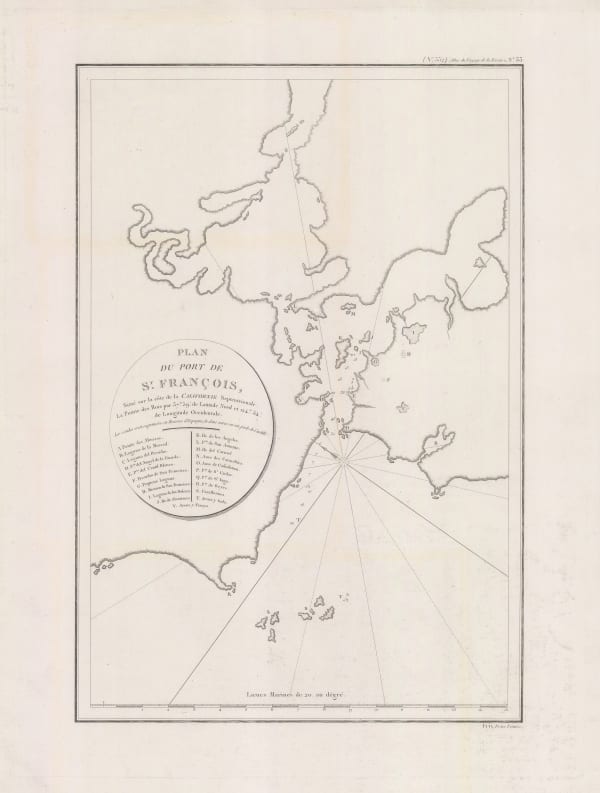 Jean Francois de La Perouse, Earliest commercially available map of San Francisco Bay, 1797