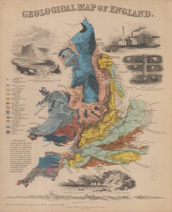 James Reynolds, Geological map of England, 1849