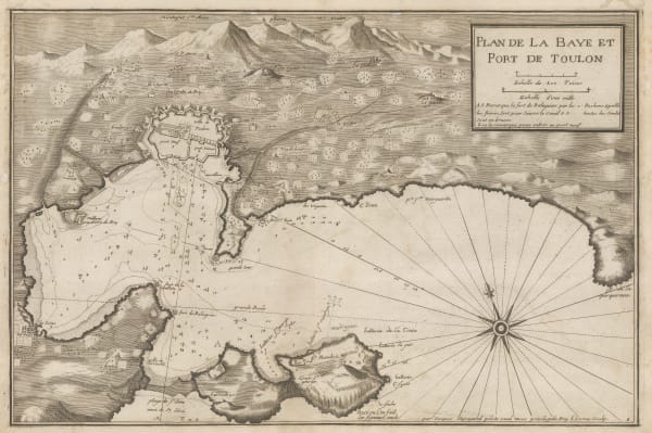 Jacques Ayrouard, Chart of the bay and port of Toulon, 1746