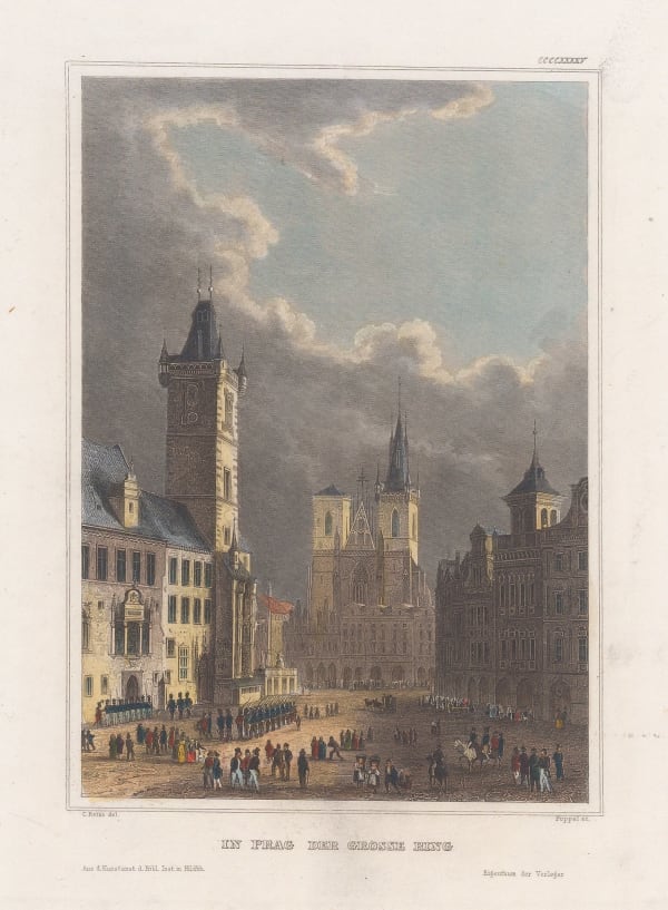 Hermann Meyer, Czech Republic - Prague, Grosser Ring, 1839