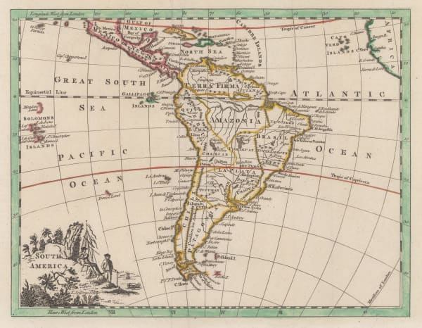 London Magazine, South America, 1762