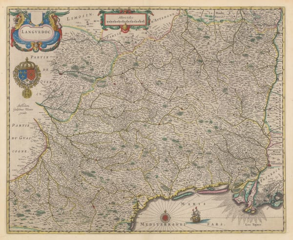 Willem & Jan Blaeu, Languedoc, 1640 c.
