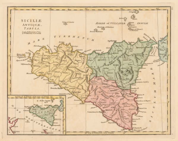Robert Wilkinson, Siciliae Antiquae Tabula, 1800