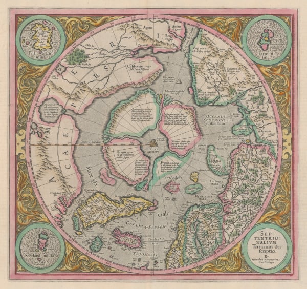 Mercator Hondius, Septentrionalium Terrarum descriptio, 1633