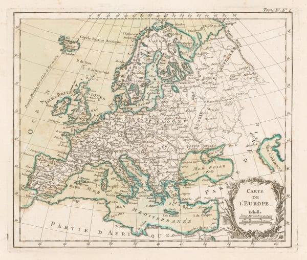 Jacques-Nicolas Bellin, Europe, 1764