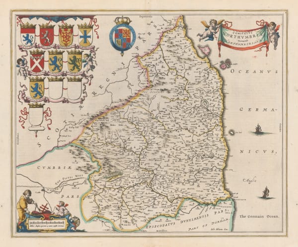 Willem & Jan Blaeu, Northumberland, 1648