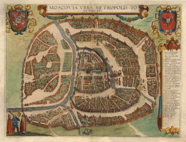 Georg Braun & Frans Hogenberg, Moscow, 1618