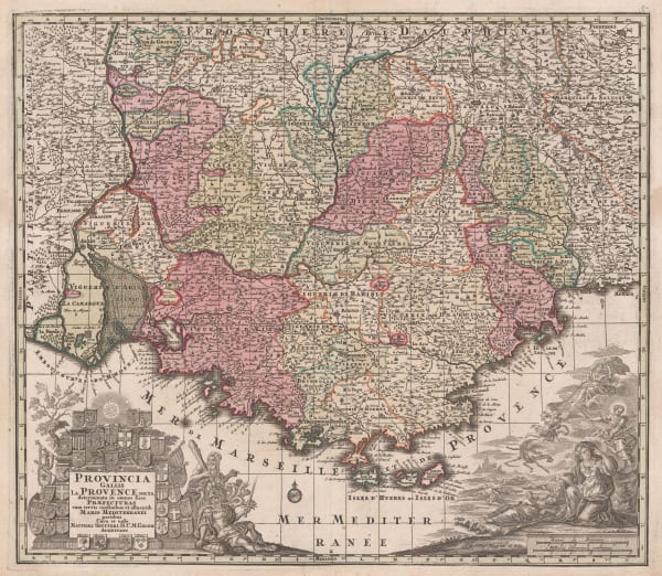Matthaus Seutter, Provence, 1745 c.