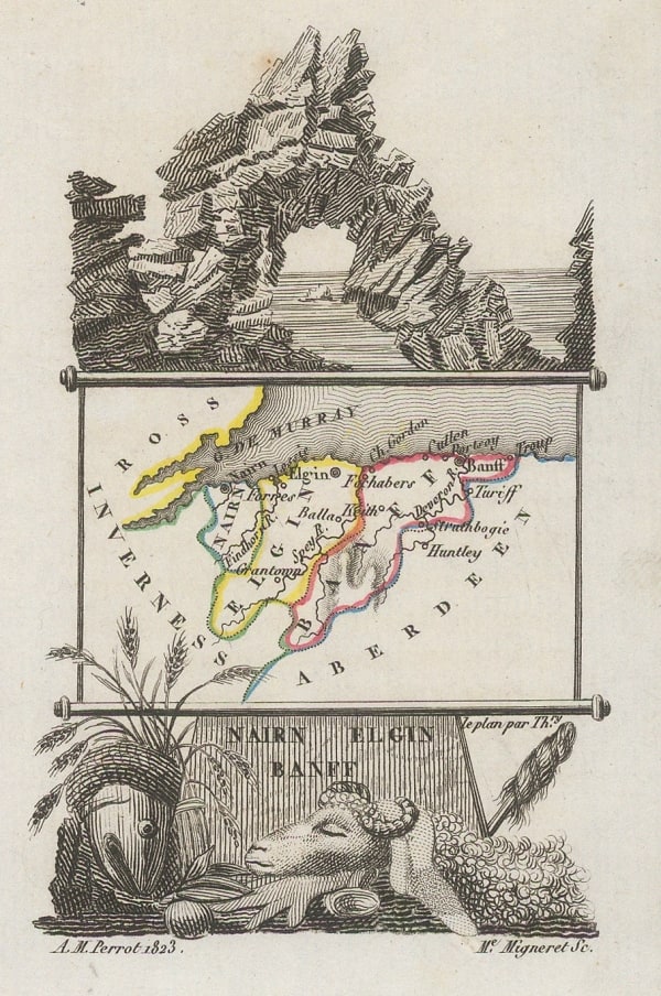 Aristide Michel Perrot, Nairn - Elgin - Banff, 1823