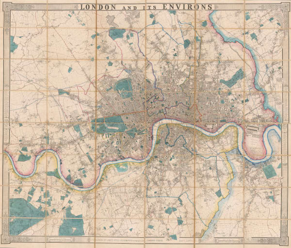 James Wyld, London and its Environs, 1845 c