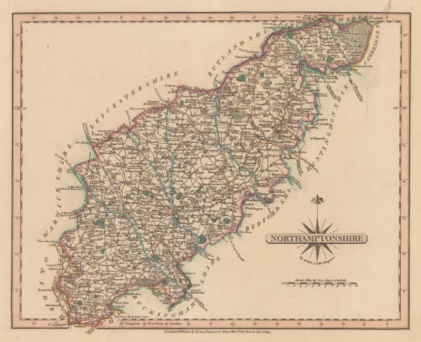 John Cary, Northamptonshire, 1809