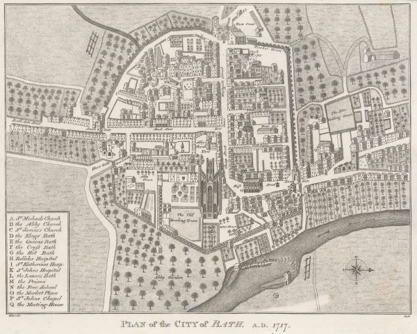 Richard Warner, Plan of the City of Bath A.D.1717, 1801