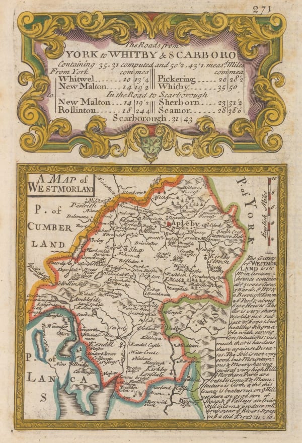 Emanuel Bowen & John Owen, Westmoreland, 1720