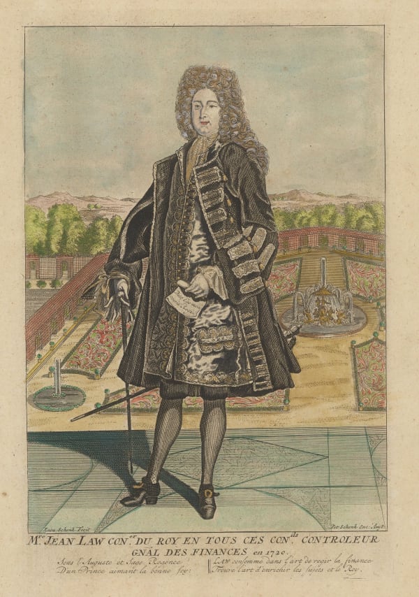 Peter Schenk, London - Portrait - John Law, 1720 c.