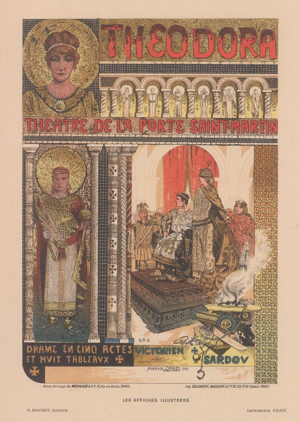 Jules Cheret, Theatre - Bernhardt, 1896