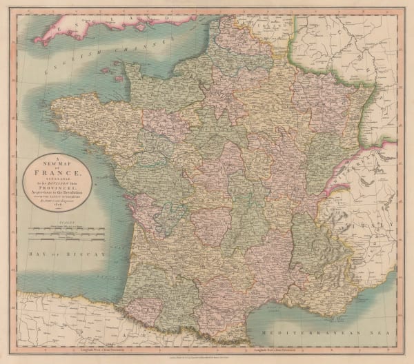 John Cary, France prior to the French Revolution, 1806