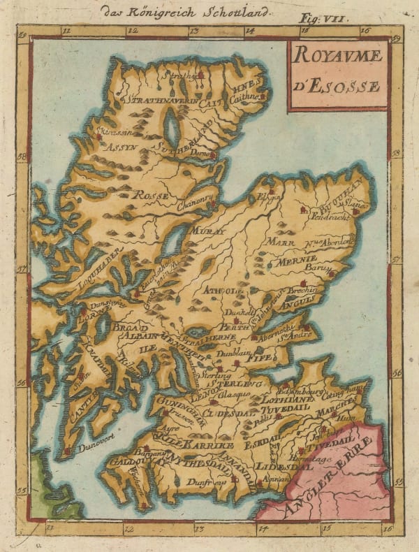 Alain Manesson Mallet, Royaume d'Ecosse, 1683