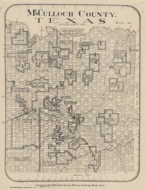 Brady Standard Print, McCulloch County Texas, 1918