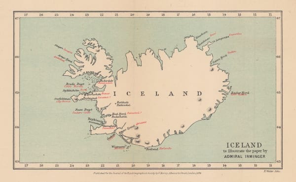 Royal Geographical Society (RGS), Iceland, 1879
